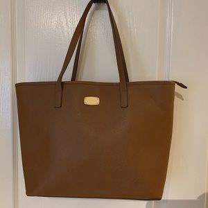 Michael Kors Leather Tote with Full Zipper